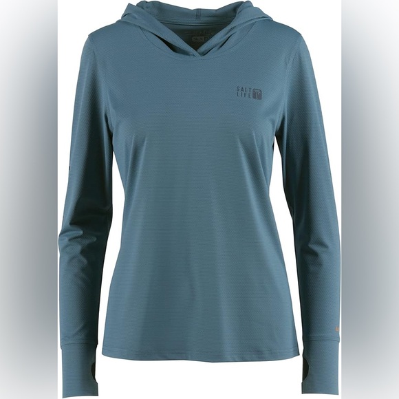 Salt Life Women's Teal Long Sleeve Tee - Picture 1 of 10